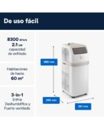 Ar Condicionado Portátil De'Longhi PAC ES72 Classic, Pinguim Compact com 2.075 frig/h - Branco - Image 3